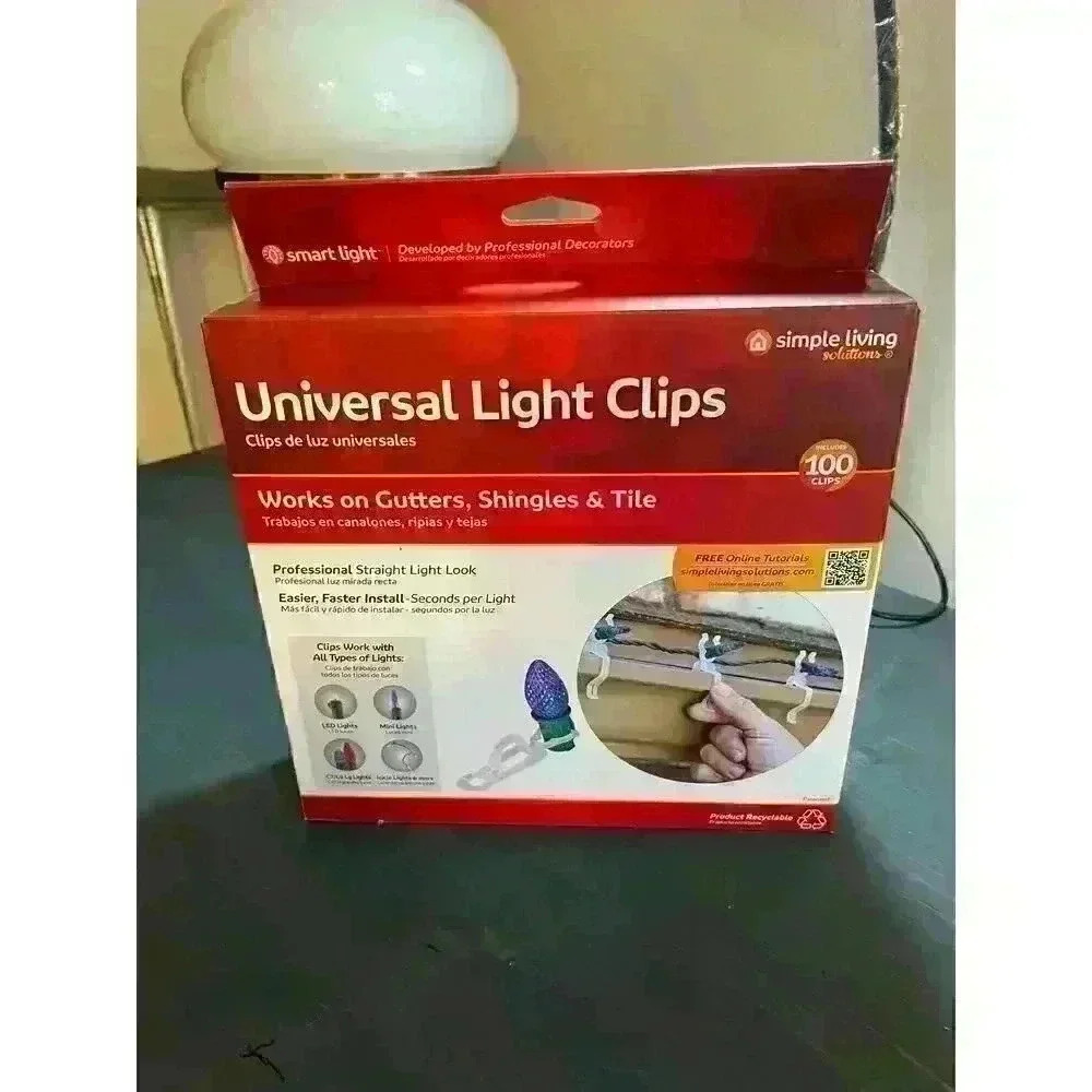 Universal Light Clips Simple Living Solutions 100 Clips